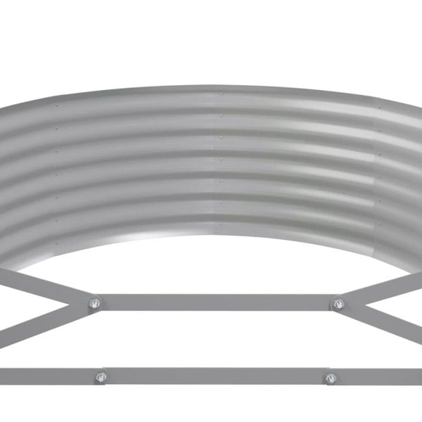 Berkfield Garden Raised Bed Powder-coated Steel 249x100x36 cm Grey