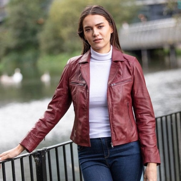 Ashwood 'Eva' Ladies  Ashwood Leather Biker Jacket: AWL-1991