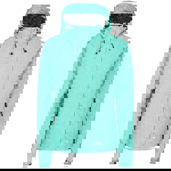 Trespass Womens/Ladies Miyake Hooded Waterproof Jacket - Lagoon - 