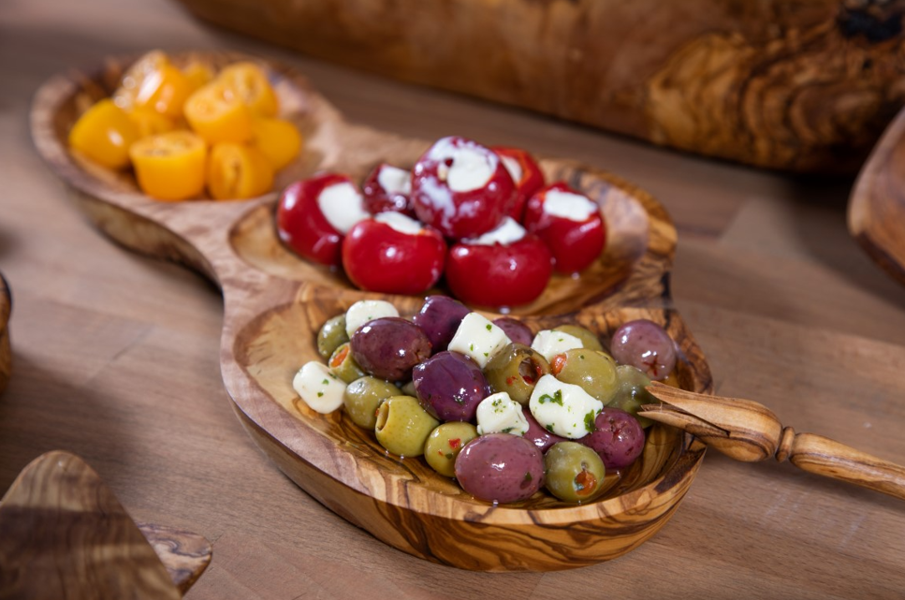 Verano Spanish Ceramics Olive Wood Olive Picks - Set of 6
