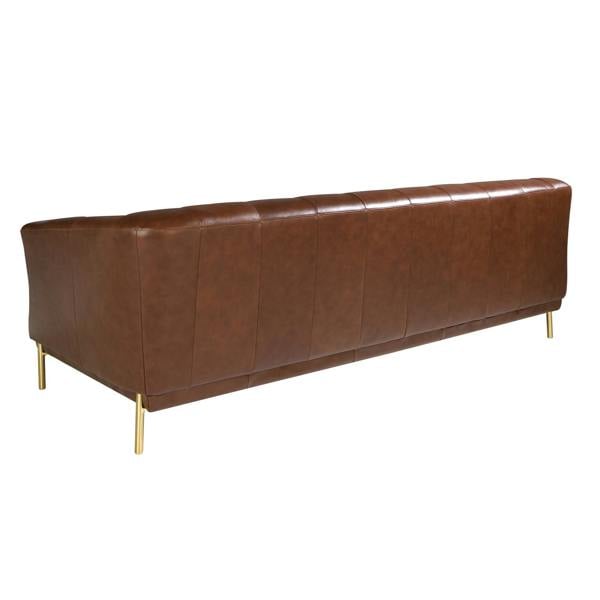 Angel Cerdá Chester sofa in cognac brown leather 6139/6140