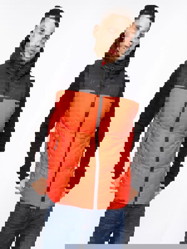 Crosshatch Chemerley Hooded Gilet Orange