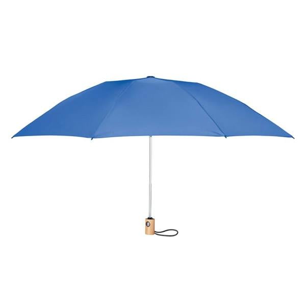 MidOcean Leeds Bamboo 190T Folding Umbrella - Royal Blue - 