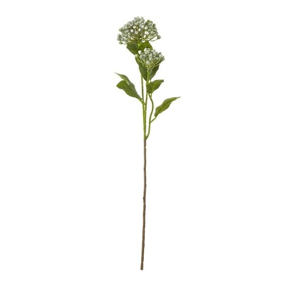 Wyld Haus Set of 3 Artificial Flowers Blue Budding Hydrangea Sprays