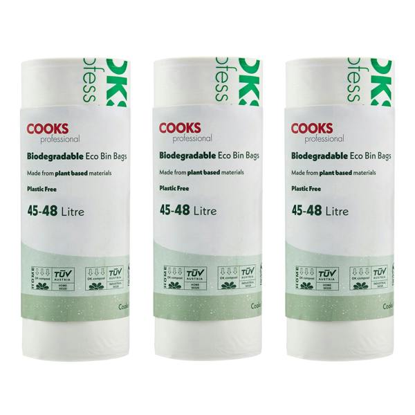 Cooks Professional Biodegradable Bin Bags | 45-48L - 75