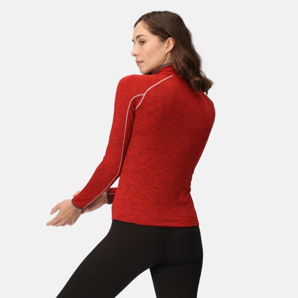 Regatta Yonder Half Zip Women's Quick Drying Running Fleece Top - Rumba Red