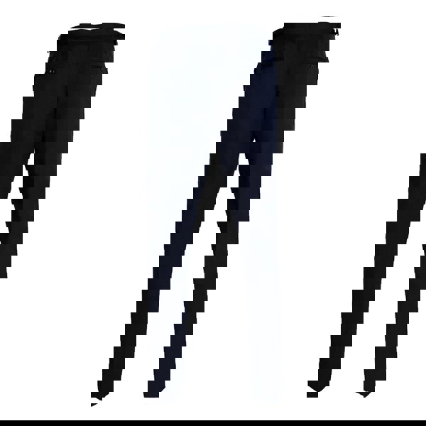 David WeJ Plain Dress Trousers with Side Adjusters - Navy