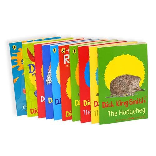 Dick King Smith 10 Books Set Sheep-Pig, Hodgeheg, Invisible Dog, Golden Goose, Smasher & more