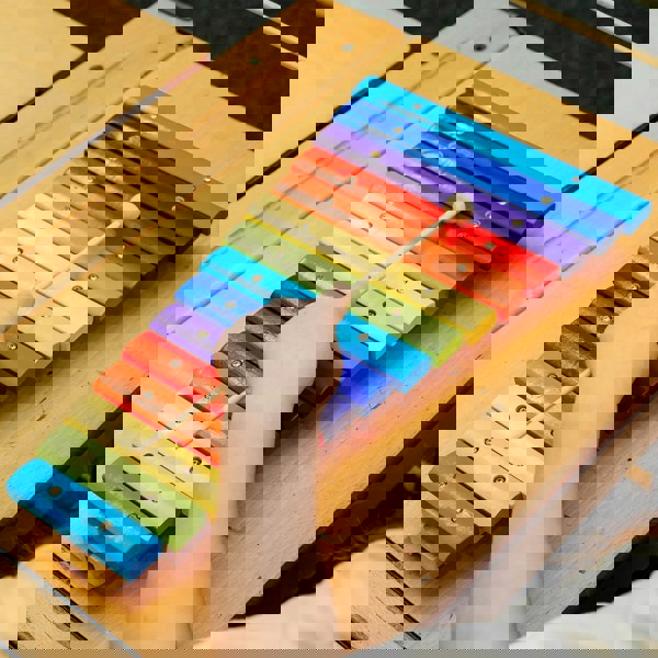 A-Star 15 Note Rainbow Xylophone with Beaters