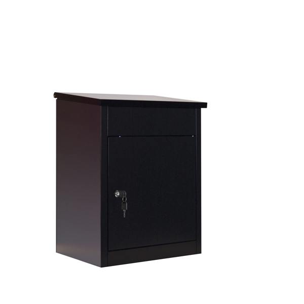 Phoenix Safe Phoenix Top Loading Parcel Box PB0581BK in Black with Key Lock with FREE Delivery