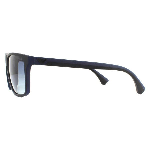 Emporio Armani Sunglasses EA4033 58644L Black and Rubber Blue Blue Gradient