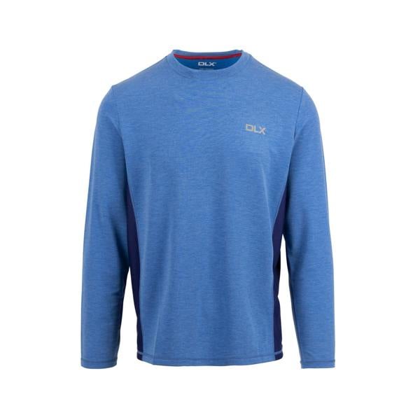 Trespass Mens Charlie Long-Sleeved T-Shirt - Blue Marl - 