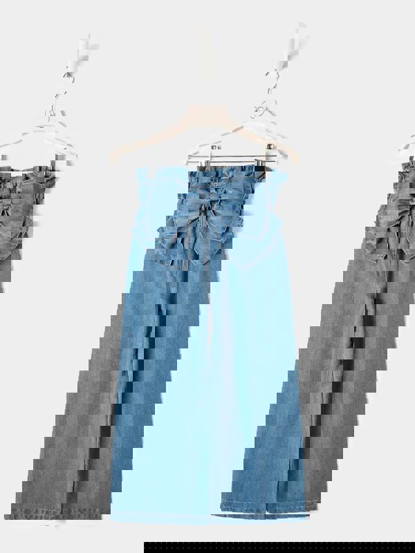 GWD Lilia Wide-Leg Bow Denim Jean