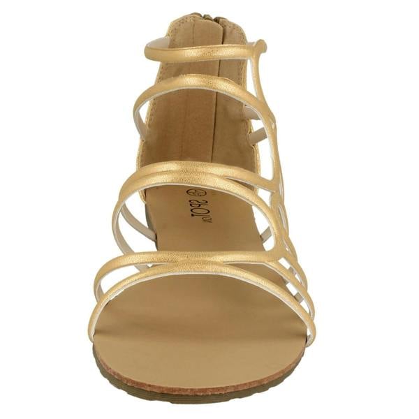 Spot On Ladies Spot On Flat Strappy Sandals F00053