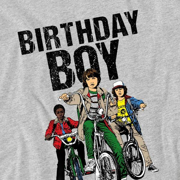 Stranger Things Childrens/Kids Birthday Boy Bike T-Shirt - Athletic Heather - 