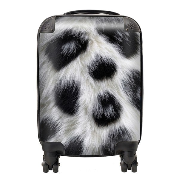 Warren Reed Snow Leopard Fur Print Design Suitcase