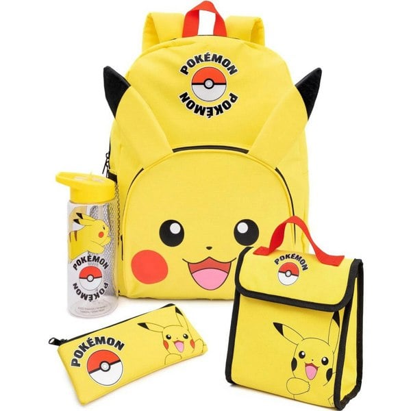 Pokemon Pikachu Lunch Bag And Backpack Set - Yellow