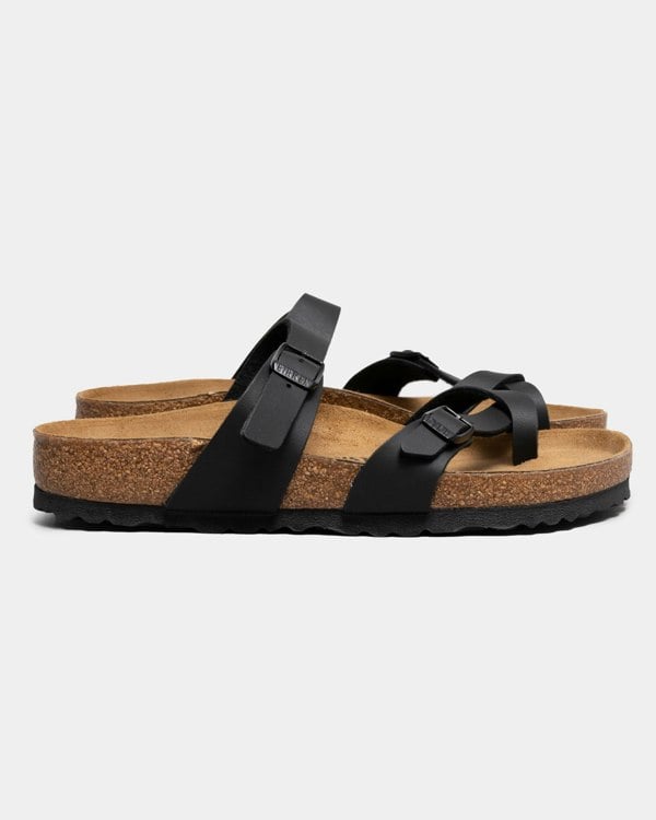 Birkenstock Mayari Birko Flor Womens Sandals - Black - CHO - Designer Womens Sandals
