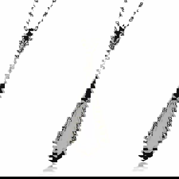 Art Deco Fan Drop Earrings & Necklace Set Image 5