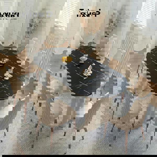 Peru Oval Dining Table, White with extending round dining table