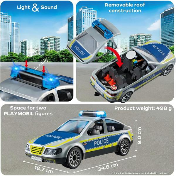 Playmobil Police Patrol Car - 71729 Playset