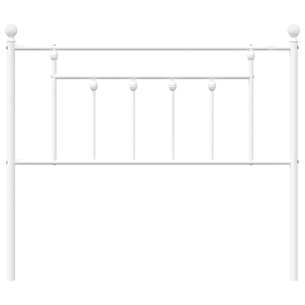 Berkfield Metal Headboard White 107 cm