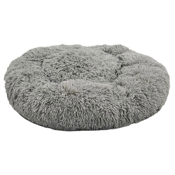 HugglePets Anti-Anxiety Donut Dog Bed - Grey.