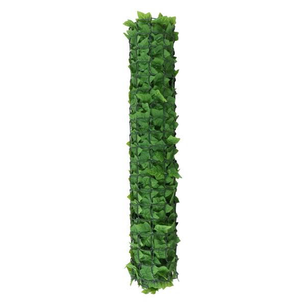 Premium Artificial Ivy Hedge Garden Fence Privacy Screening- Green - Evergreenery