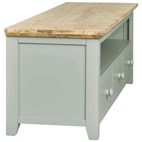 Statement Furniture Florence Large Wooden TV Stand with 3 Drawers and Shelf