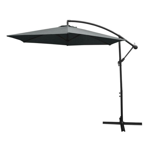 Monstershop Grey Cantilever Parasol & Square Base