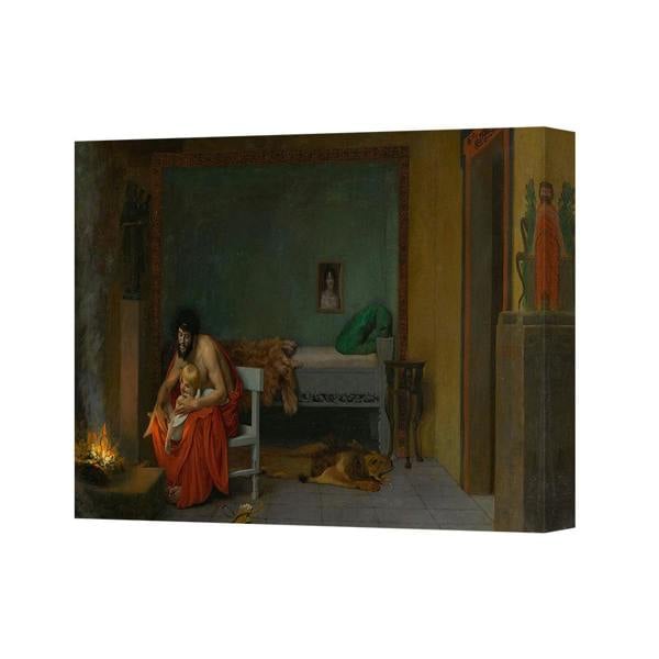Benjamin Tate Design Canvas Wall Art Religious Interior Scene With Father And Child