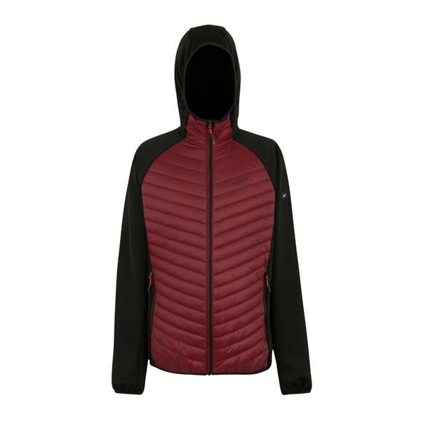 Regatta Mens Andreson Hybrid Jacket - Dark Maroon/Black