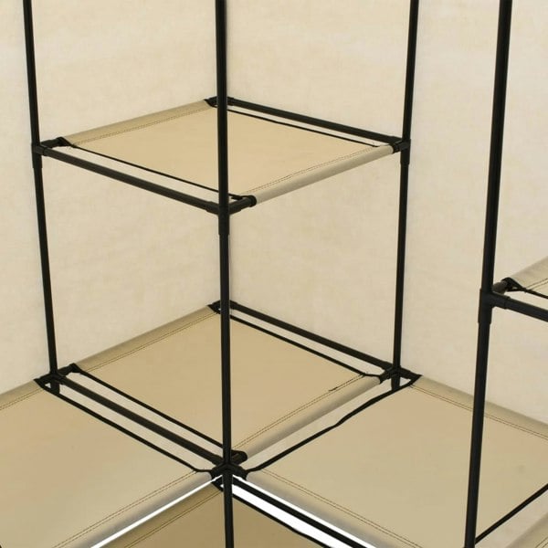 Berkfield Corner Wardrobe Cream 130x87x169 cm