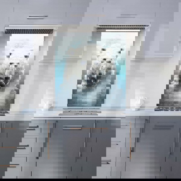 Warren Reed - Designer Polar Bear Splashart Kitchen Splashback