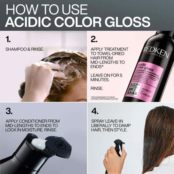 Redken Acidic Color Gloss Conditioner Glass-Like Shine for Colour Treated Hair 500ml - Additional 5