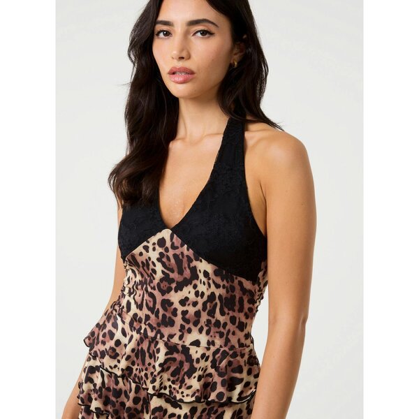 Pink Vanilla Lace Ruffle Playsuit