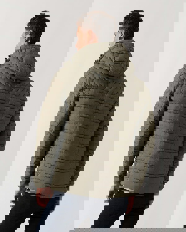 Napapijri A-Lapaz Mens Hooded Puffer Jacket - Tea Leaf G0A