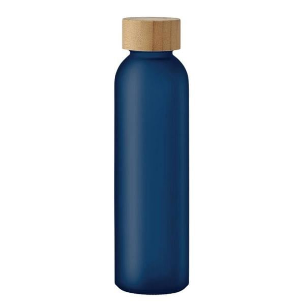 MidOcean Abe Frosted Bamboo 500ml Bottle - Transparent Blue - 