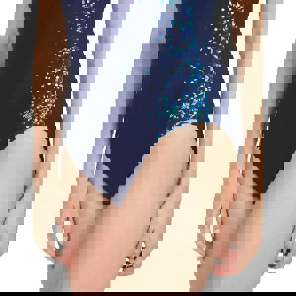 Navy Zoggs Blue Chime adjustable classicback swimsuit with sequins