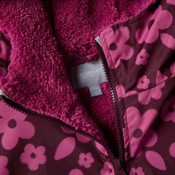 Regatta Childrens/Kids Floral Waterproof Changing Robe - Violet Fig - 