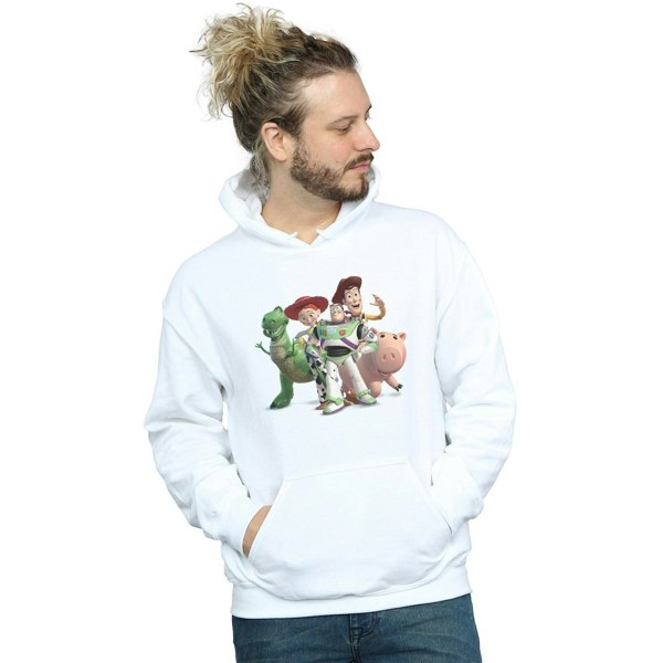 Disney Mens Toy Story 4 Group Hoodie - White