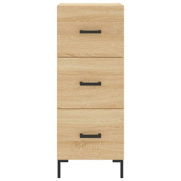 Berkfield Highboard Sonoma Oak 34.5x34x180 cm Engineered Wood