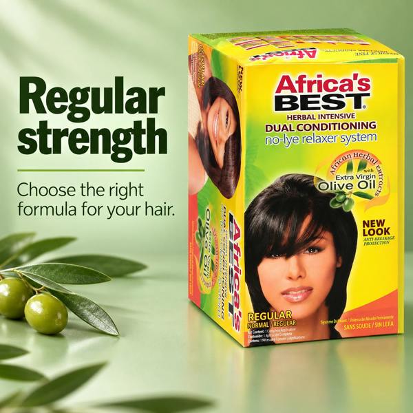 Africa's Best No-Lye Hair Relaxer Kit Regular