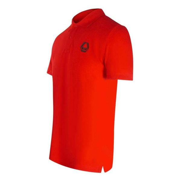Diesel Mens Triangular Logo Polo Shirt - Red - 