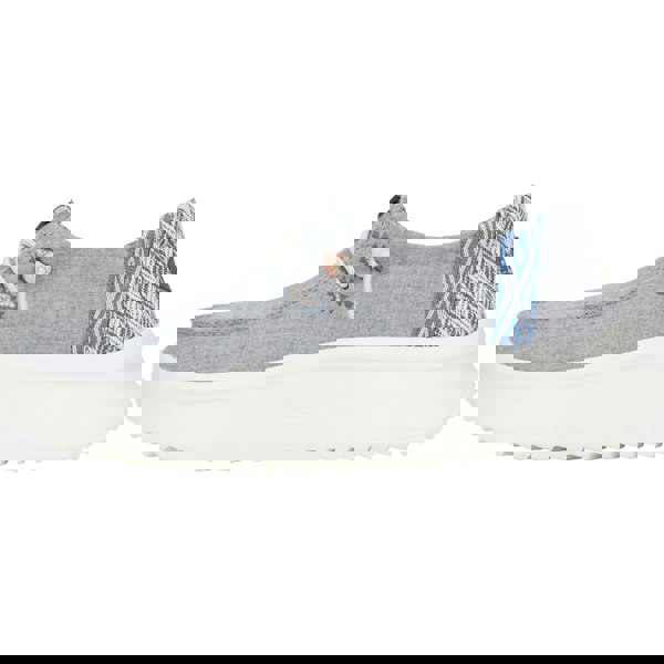 HEYDUDE Wendy Peak Chambray Woven Shoes - Grey