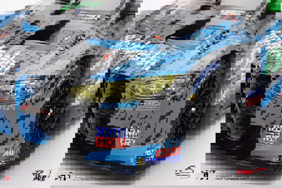 TSM BMW M4 GT3 #97 Turner Motorsports IMSA 2023 Laguna Seca GTD 2nd Place 1:18 TS0517