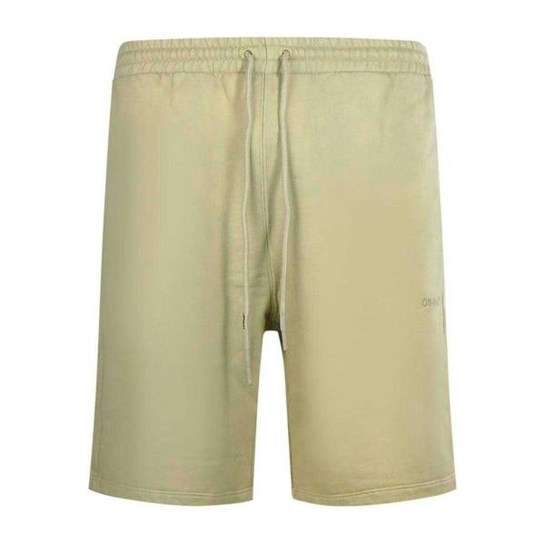 Off-White Mens Diag Tab Skate Sweat Shorts - Dark Sand - 