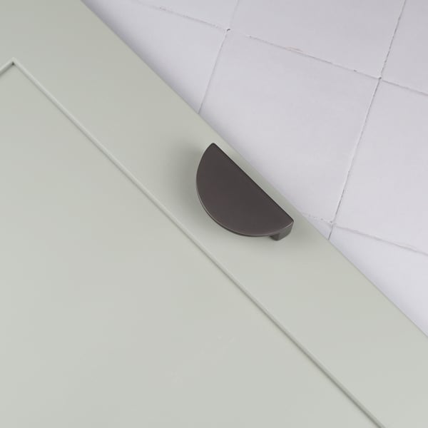 Handle & Home Anthracite Grey Ribbed Detailing Handles and Coordinating Knobs