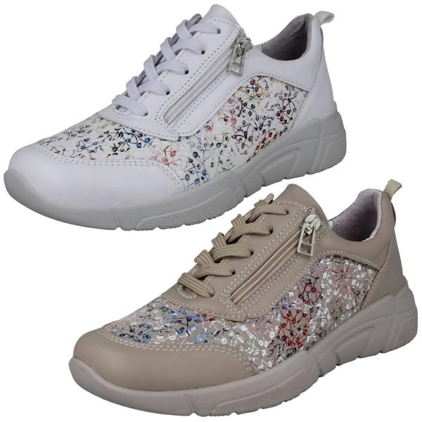DB Shoes Ladies DB Shoes 2V Fitting Wedge Trainers Grace