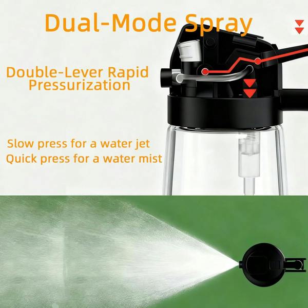 Dyzi Olive Oil Sprayer And Pourer 470ml Plastic Kitchen Bottle